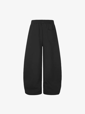 Rhinestone sweatpants – Black, back view | XoKool