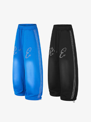 Rhinestone sweatpants – Blue and Black, side by side | XoKool