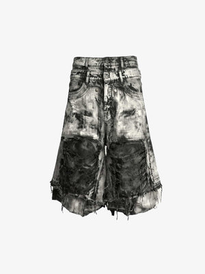 Jorts baggy rotos – Gris oscuro, frente plano | XoKool