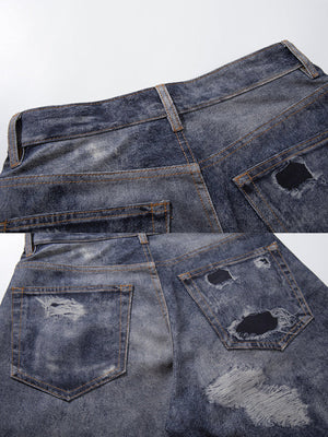 Barrel Jeans – back pocket rips close-up | XoKool