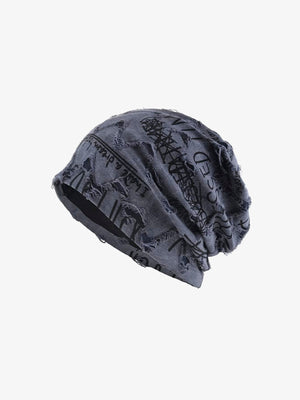 Slouchy Beanie – schieferblaue Beanie, Seitenansicht | XoKool