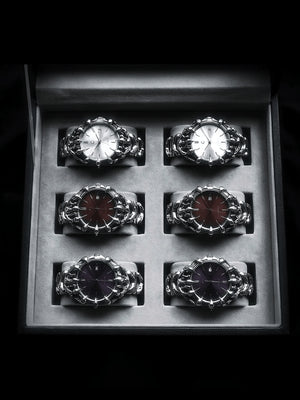 Sculpted Claw Bracelet Watch with Sunburst Dial – box set of six watches | XoKool