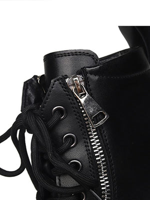 Combat Boots – Seitenreißverschluss Nahaufnahme | XoKool