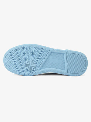 Light blue heart sneakers – sole view | XoKool