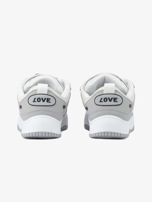 Letter patch skate shoes – Grey, heel patch | XoKool