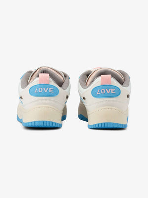Letter patch skate shoes – Blue, back | XoKool
