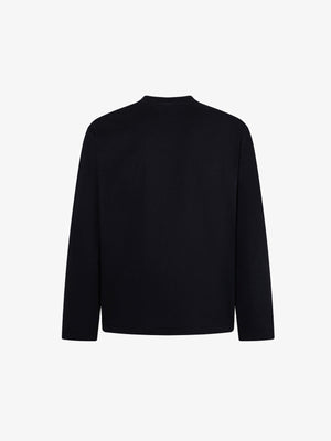 Longsleeve mit Spiral-Schriftzug – Schwarz, Rückansicht | XoKool