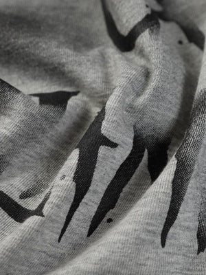 Spray Paint Sweatshirt – Heather Grau, Print, Nahaufnahme | XoKool