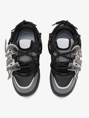 Glow Graffiti Sneaker – Schwarz, Ansicht von oben | XoKool
