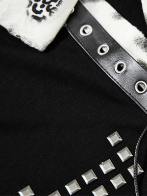 Polo con tachas – detalle del cuello y las tachas | XoKool