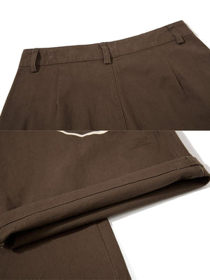 Studded cargo pants – Brown, waistband and hem close-up | XoKool