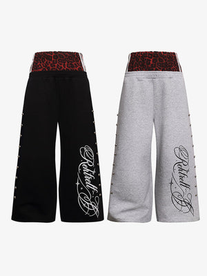 Studded sweatpants – Black and Grey, side by side | XoKool