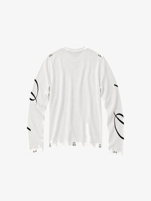 Thermal Long Sleeve Shirt – White, back | XoKool