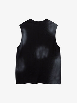 Metall Tanktop – Schwarz, Rückansicht flach | XoKool