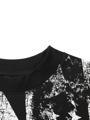 Union Jack Longsleeve mit Stehkragen in Schwarz – Stehkragen Nahaufnahme | XoKool