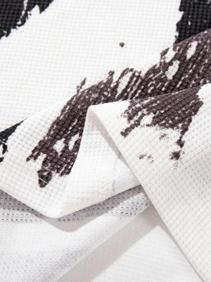 Union Jack raglan tee – print & fabric close-up | XoKool