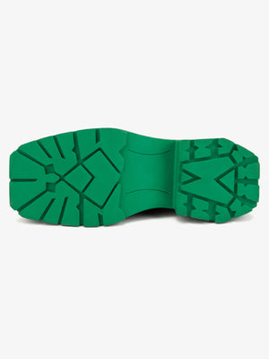 Chunky Derby Schuhe – grüne Außensohle | XoKool
