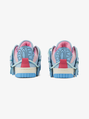 Skate Sneaker mit Buchstaben – Himmelblau, Fersen | XoKool