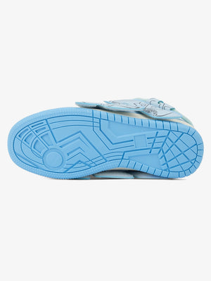 Skate Sneaker mit Buchstaben – Himmelblau, Laufsohle | XoKool