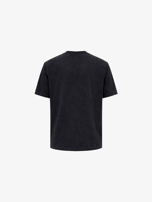 Vintage Punk T Shirt with Zine Collage Print – Black, back | XoKool
