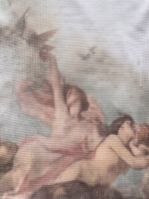 Waffelstrick Longsleeve – Cherub-Print im Detail | XoKool