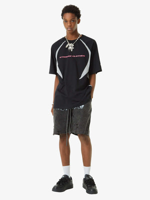 Acid Wash Sweatshorts – am Model, Ganzkörperansicht | XoKool