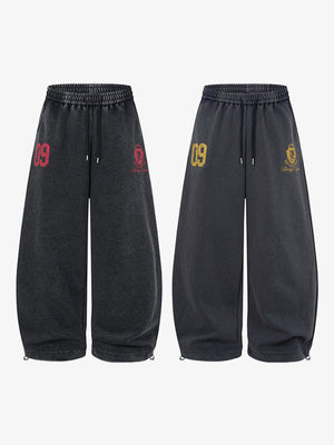 Number print sweatpants – Both colours, front flat | XoKool