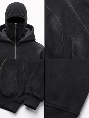 Hoodie pasamontañas – Collage de detalles | XoKool