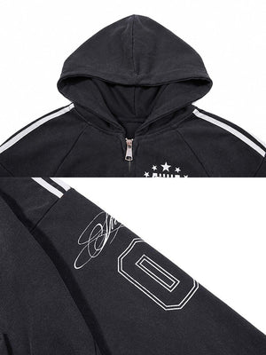 Football Jersey Hoodie – Kapuzenstreifen und Ärmelnummer im Detail | XoKool