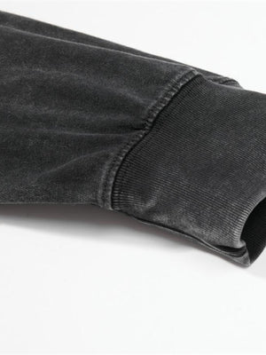 Layered eagle tee – ribbed cuff close-up | XoKool