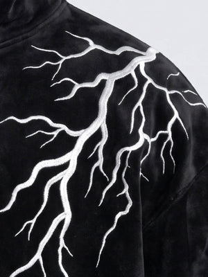 Lightning hoodie – Lightning print close-up | XoKool