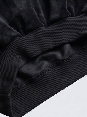 Lightning hoodie – Ribbed hem close-up | XoKool