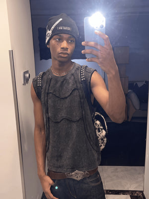 Washed Tanktop – Spiegelselfie, vorne | XoKool