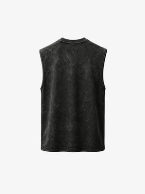 Washed Tanktop – Washed Black, Rückansicht | XoKool
