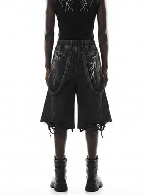 Shorts deportivos con correas – en modelo, frente | XoKool