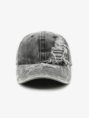 Washed cap – Black, front view | XoKool