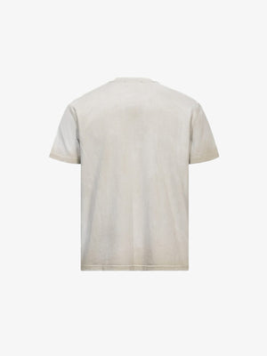Washed Fallen Angel Graphic Tee – Cream, back flat | XoKool