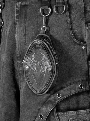 Washed Kleingeldtasche aus Kunstleder zum Anklippen – an der Cargohose, am Gürtelschlaufe hängend | XoKool