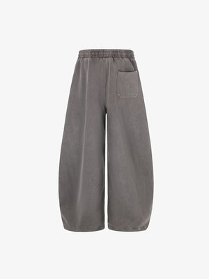 Gothic sweatpants – Taupe Grey, back flat | XoKool