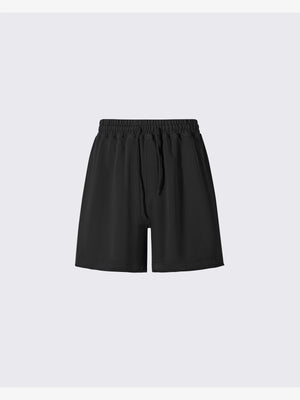 Sweat Shorts – Black, front flat | XoKool