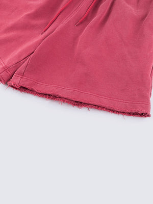 Sweat Shorts – raw hem close-up | XoKool