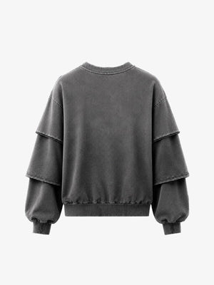 Flag sweatshirt – Grey, back view | XoKool