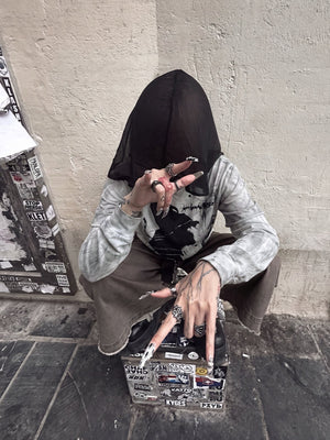 Washed layered long sleeve tee – street photo | XoKool