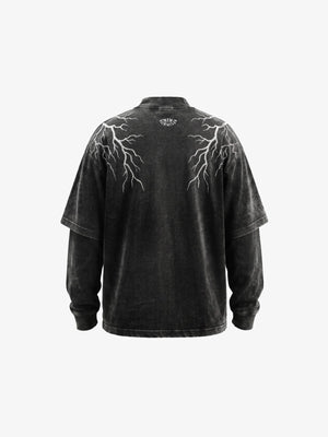 Layered lightning long sleeve – back view | XoKool