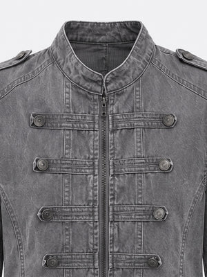Napoleon jacket – Grey, front close-up | XoKool