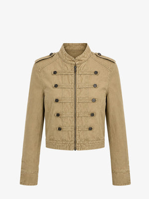 Napoleon jacket – Khaki, front view | XoKool
