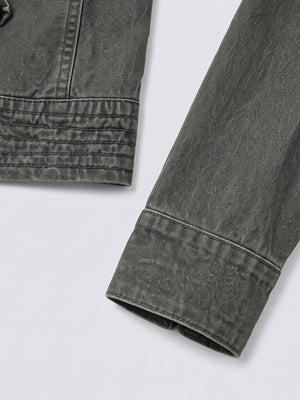 Napoleon jacket – Olive, cuff close-up | XoKool