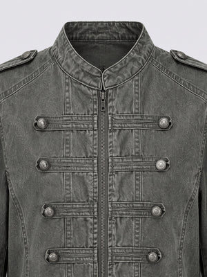 Napoleon jacket – Olive, front close-up | XoKool
