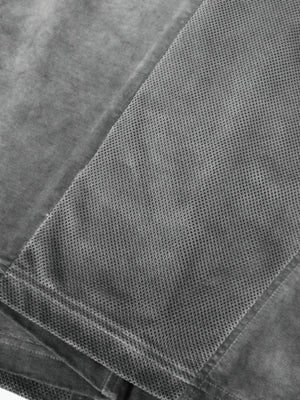 Washed raglan tee – mesh panel close-up | XoKool