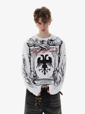 Eagle graphic tee – on model front | XoKool